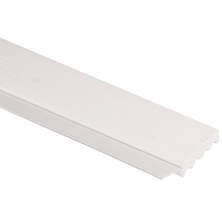 INTEPLAST GROUP 236007706 Garage Weatherstrip, 2 in W, 716 in Thick, 7 ft L, PVC, White 0236070098615A